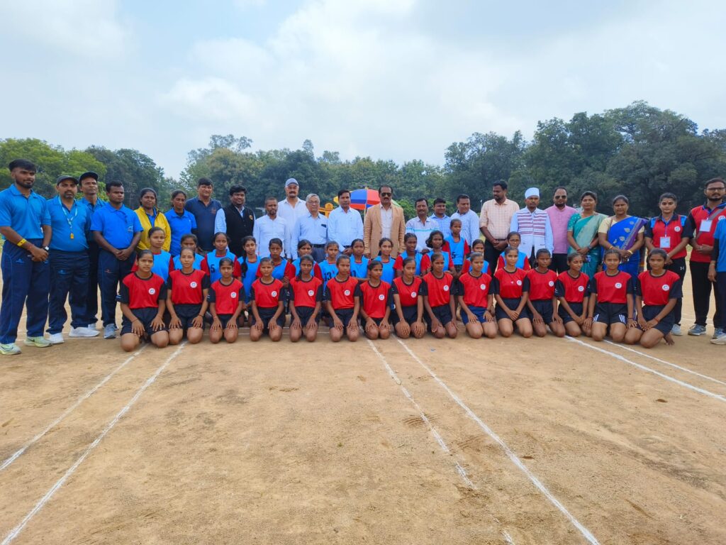 Players at 34th Sub Junior National Kho Kho Championship Begins