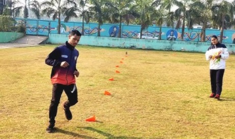 kho kho running drill