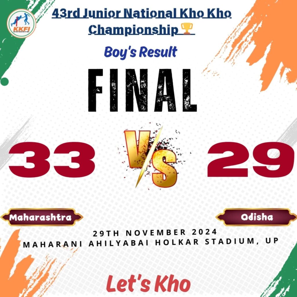 43rd Junior National Kho Kho Championship 2024-25 