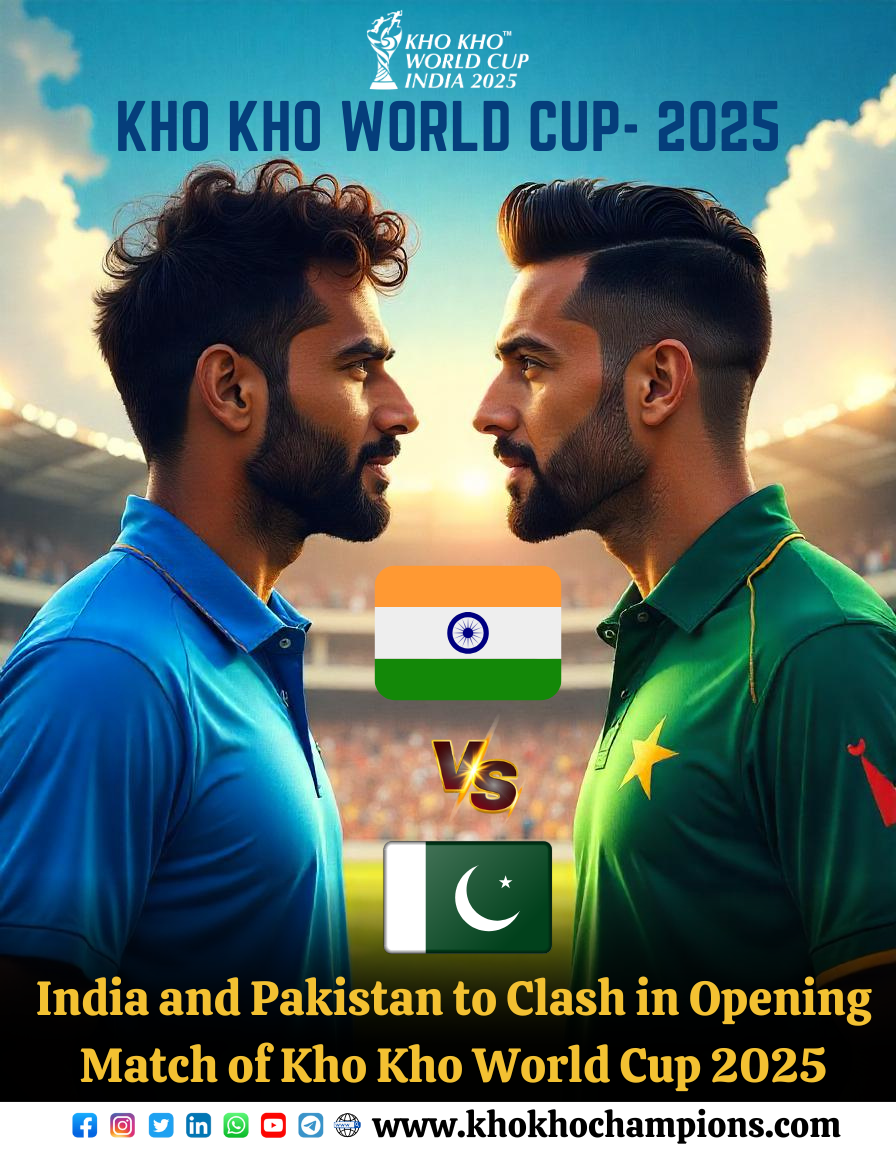 India and Pakistan to Clash in Opening Match of Kho Kho World Cup 2025