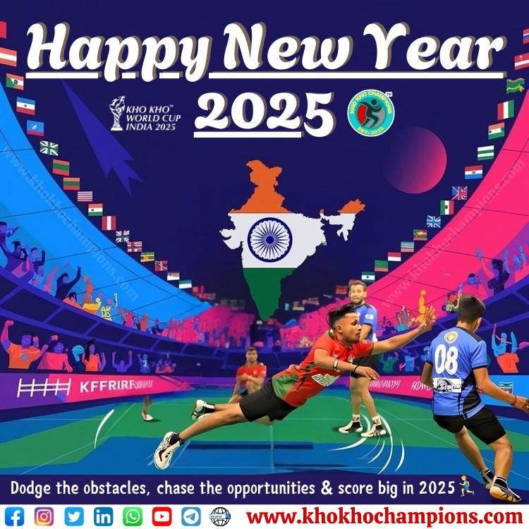 Happy New Year 2025 from Kho Kho Champions