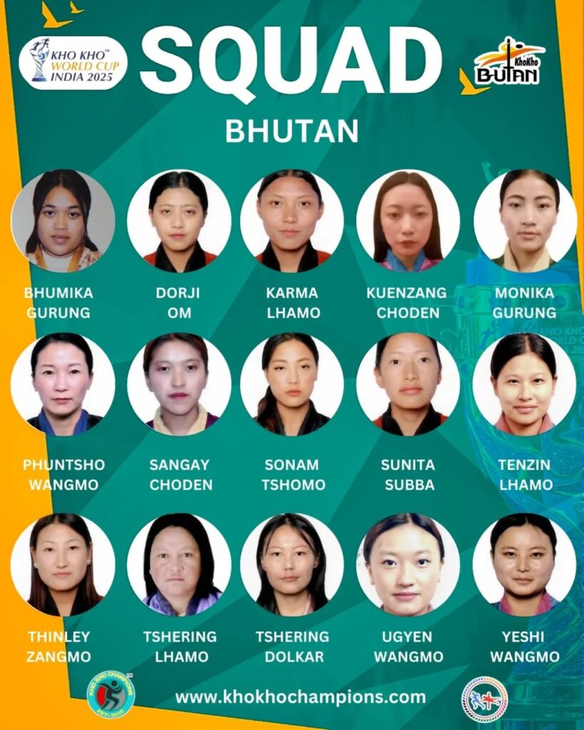 Bhutan Womens- Kho Kho World Cup 2025