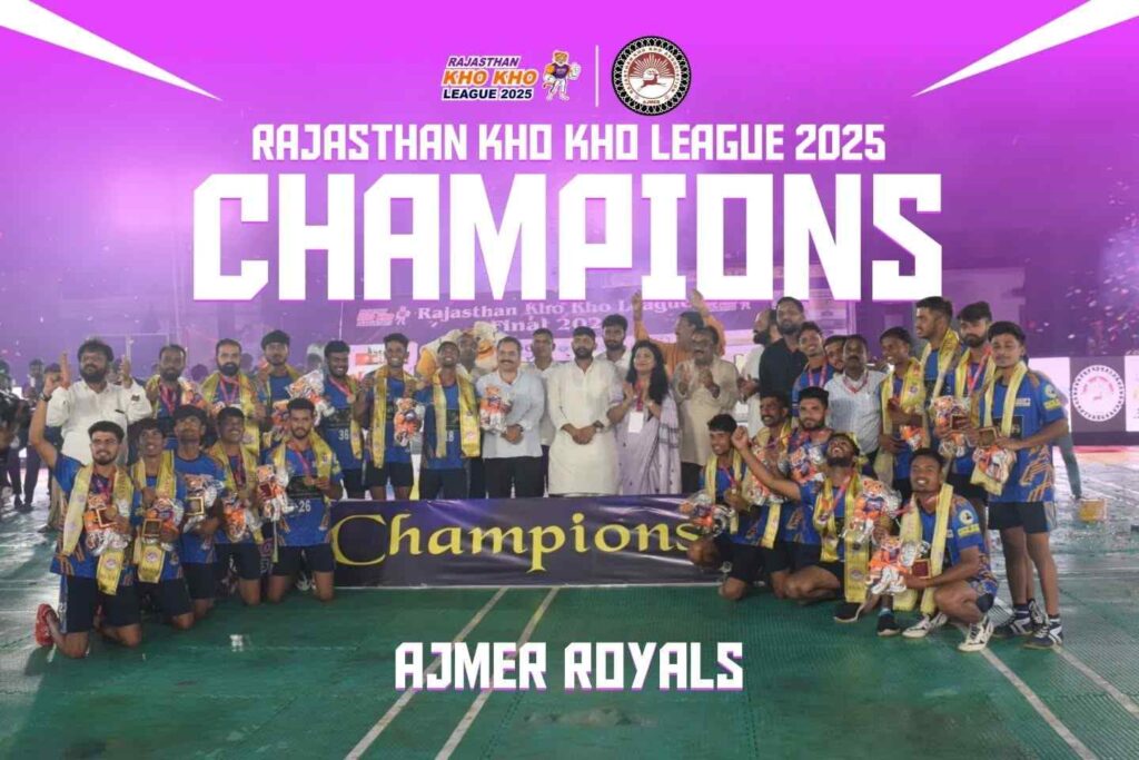 Ajmer Royals Crowned Champions of the Historic Inaugural Rajasthan Kho Kho League 2025