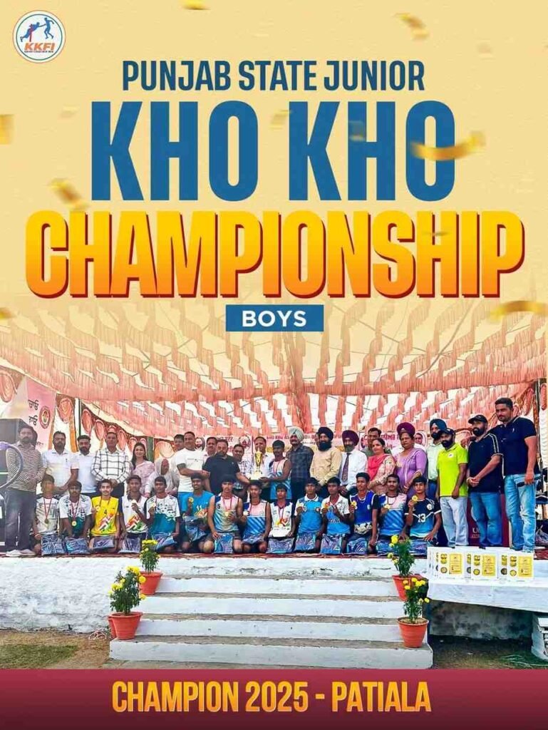 Patiala Dominates Punjab State Junior Kho Kho Championship 2025 in Hoshiarpur