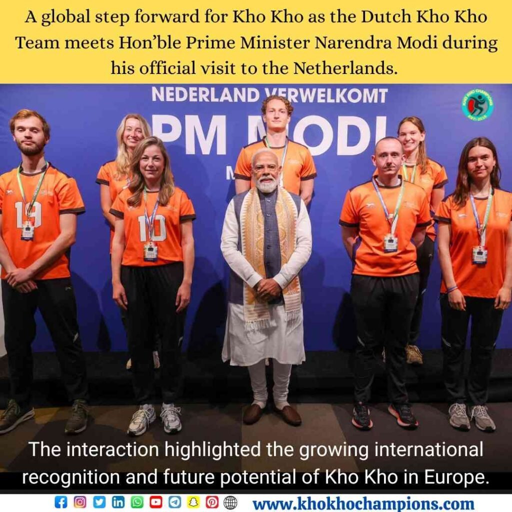 A Historic Leap for Indigenous Sports: Dutch Kho Kho Team Meets Prime Minister Modi in the Netherlands