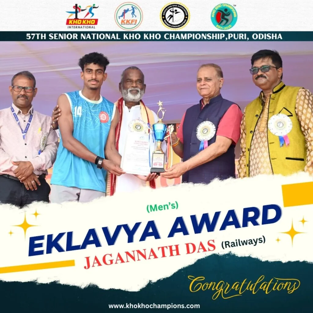Eklavya Award (Player of the Tournament): Jagannath Das (Railways)
